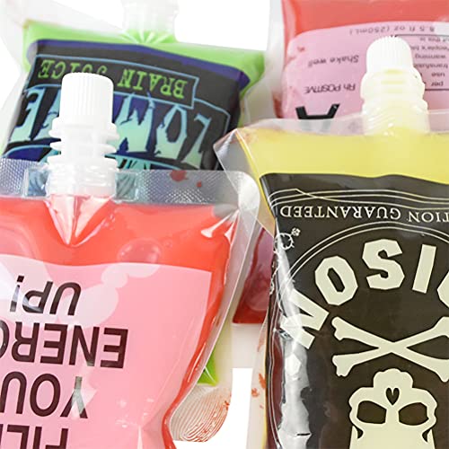 20 PÇS Cosplay Halloween Drink Container Bag Food Grade Material Vermes Sugadores de Sangue Blood Po
