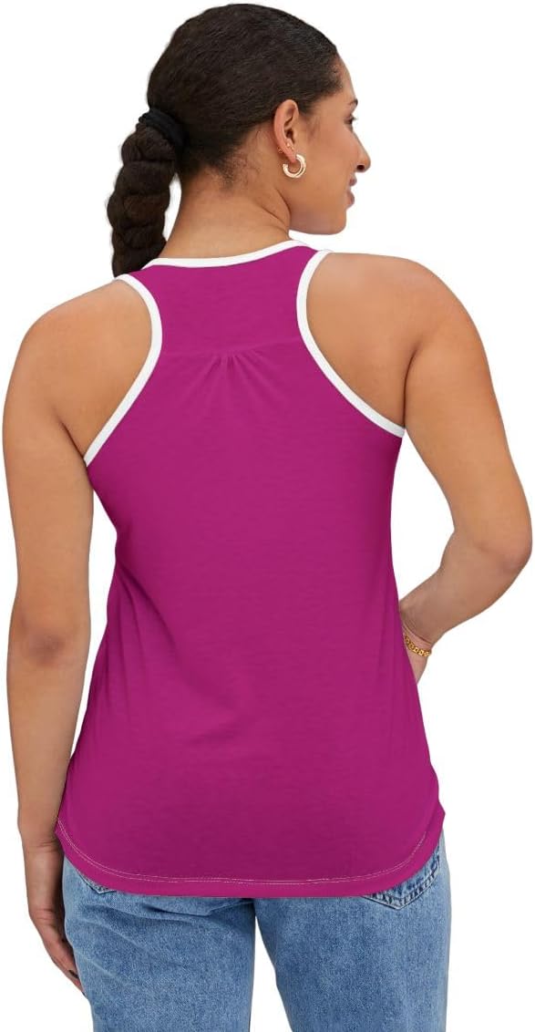 Women's Racerback Tank Top, Sleeveless Yoga Shirt Gym Fitness Apparel Tees - Perfect Top for Sports, Casual and Party wear