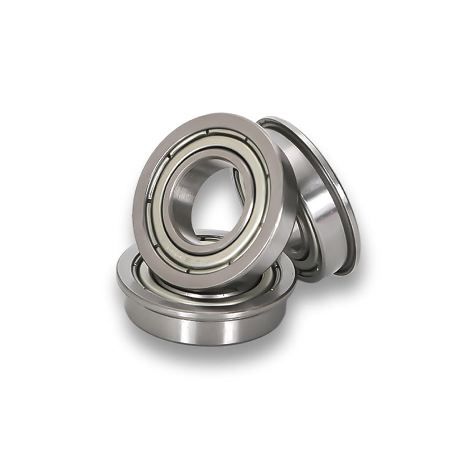 5PCS Miniature Flange Bearings Inner Diameter 10/12/15/17/20/25/30/35/40/45/50mm High Speed Flanged Ball Bearing(F6800ZZ)