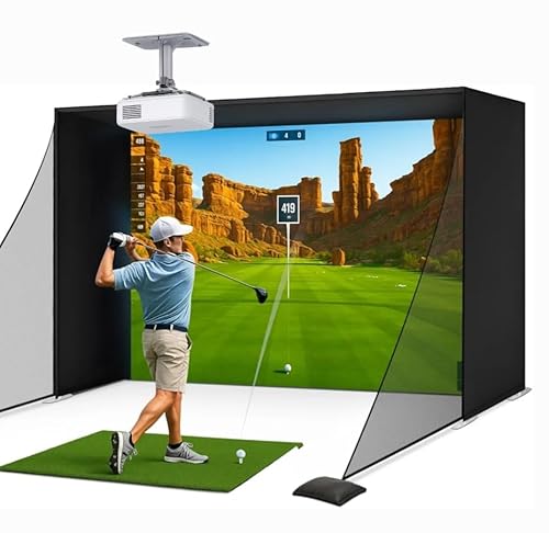 Golf Simulator Projector 1080P/4K, 3000 Lumens, 300