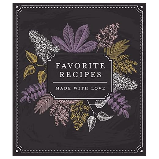 Small Recipe Binder - Favorite Recipes: Made with Love (Chalkboard)