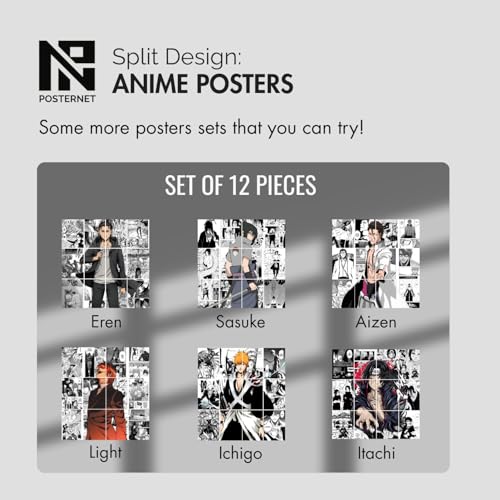 Image of Posternet Attack on Titan Manga Wall Art Collection, 90 cm x 60 cm, Set of 12 Posters, Glossy Paper Print (33 inch X 23 inch)