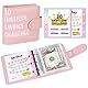 ALLOMN A8 Geld Sparen Challenge Buch - 30 Tage Budget Planner Challenges Spar Challenge für Budgetplaner, Geldspar Ordner Spar Herausforderung Cash Stuffing Budget Binder für Kinder Student (Rosa)