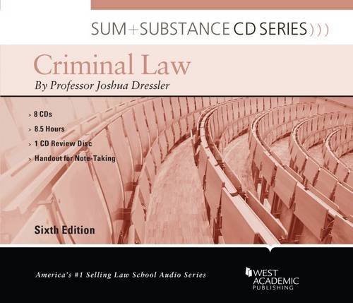 Sum and Substance Audio on Criminal Law Sum and Substance Audio on Criminal Law