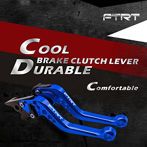 Ftrt Short Brake Clutch Levers Compatible With Yzf R3 Yzf-R3 2013 2014 2015 2016 2017 2018 2019 2020 2021 ,Yzf-R25 Yzf R25 2013-2021, Mt-03/Mt-25 2015-2021, Blue #TOP2