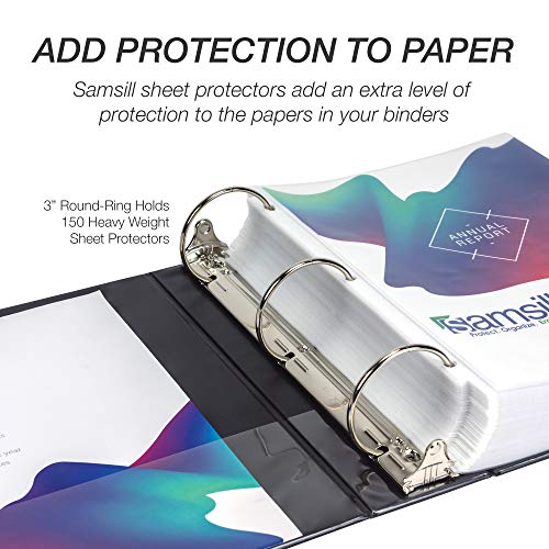 Snapklik.com : Samsill 3 Inch Value Document Storage 3 Ring Binder ...