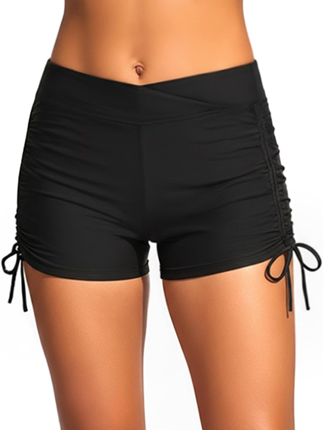 Tempt Me Women Swim Shorts High Waisted Bathing Suits Bottoms Tummy Control Swimsuit Boyshorts