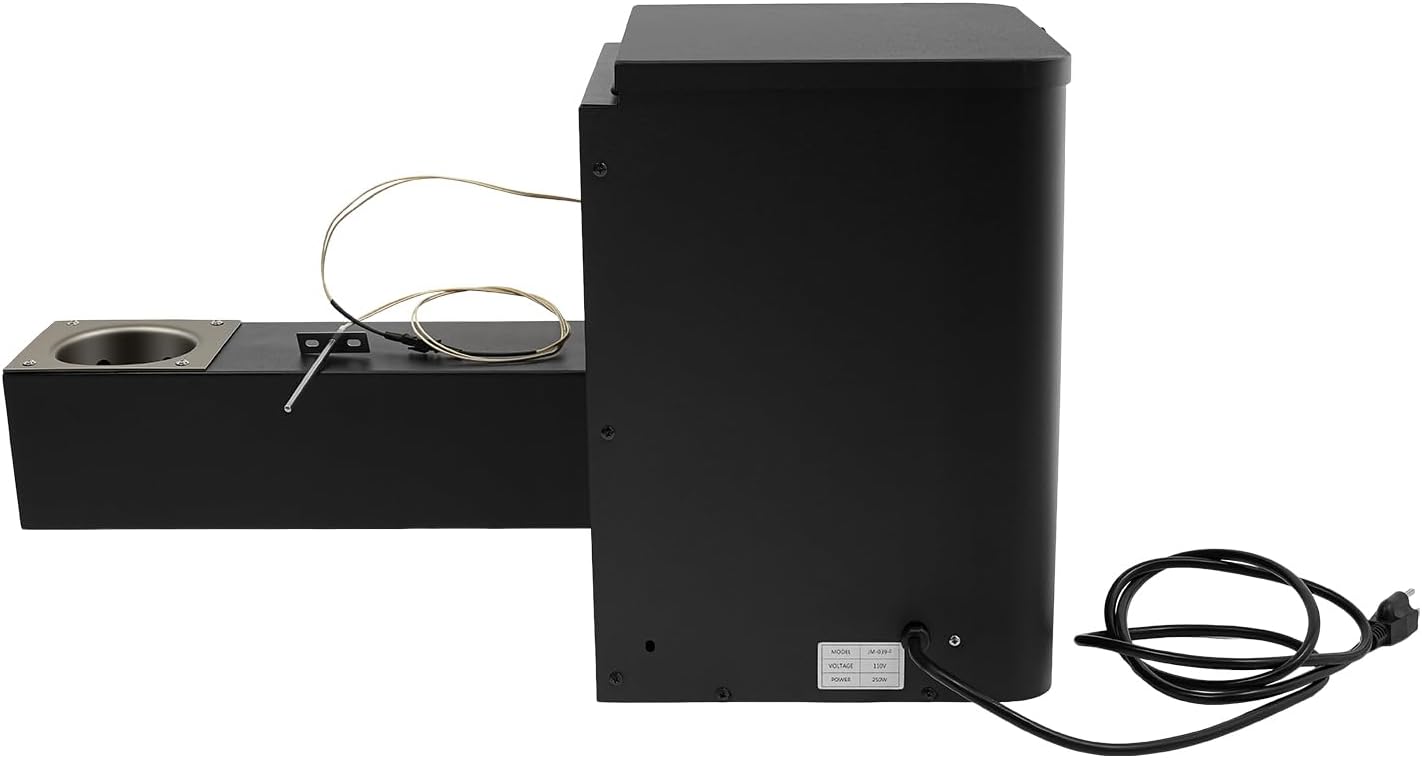 Vertical Pellet Smoker Hopper Assembly Kit, 250W Electric Wood Pellet Smoker Grill Part with Digital Temperature Controller for BBQ Smoke Bake Roast Brais.