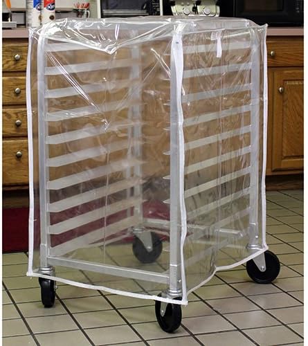 Curtron SUPRO-14-HALF Bakery Rack Cart Cover Medium Duty, Fits Half-Size Racks