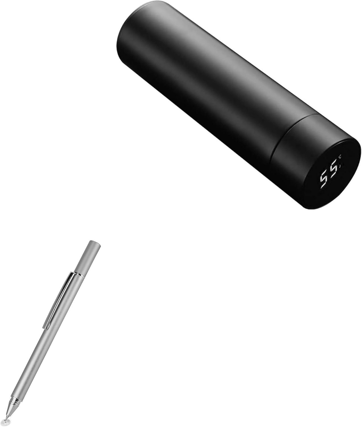 BoxWave Stylus Pen Compatible with ZMHQLPDZ Smart Water Bottle (Insulated Bottles) – FineTouch Capacitive Stylus, Super Precise Stylus Pen – Metallic Silver