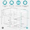 Delamu 2 Sets of 3-Tier Bathroom Under Sink Organizers and Storage, Multi-Purpose Stackable Pantry Organization and Storage, Pull Out Clear Kitchen Bathroom Cabinet Organizer with Movable Dividers #1