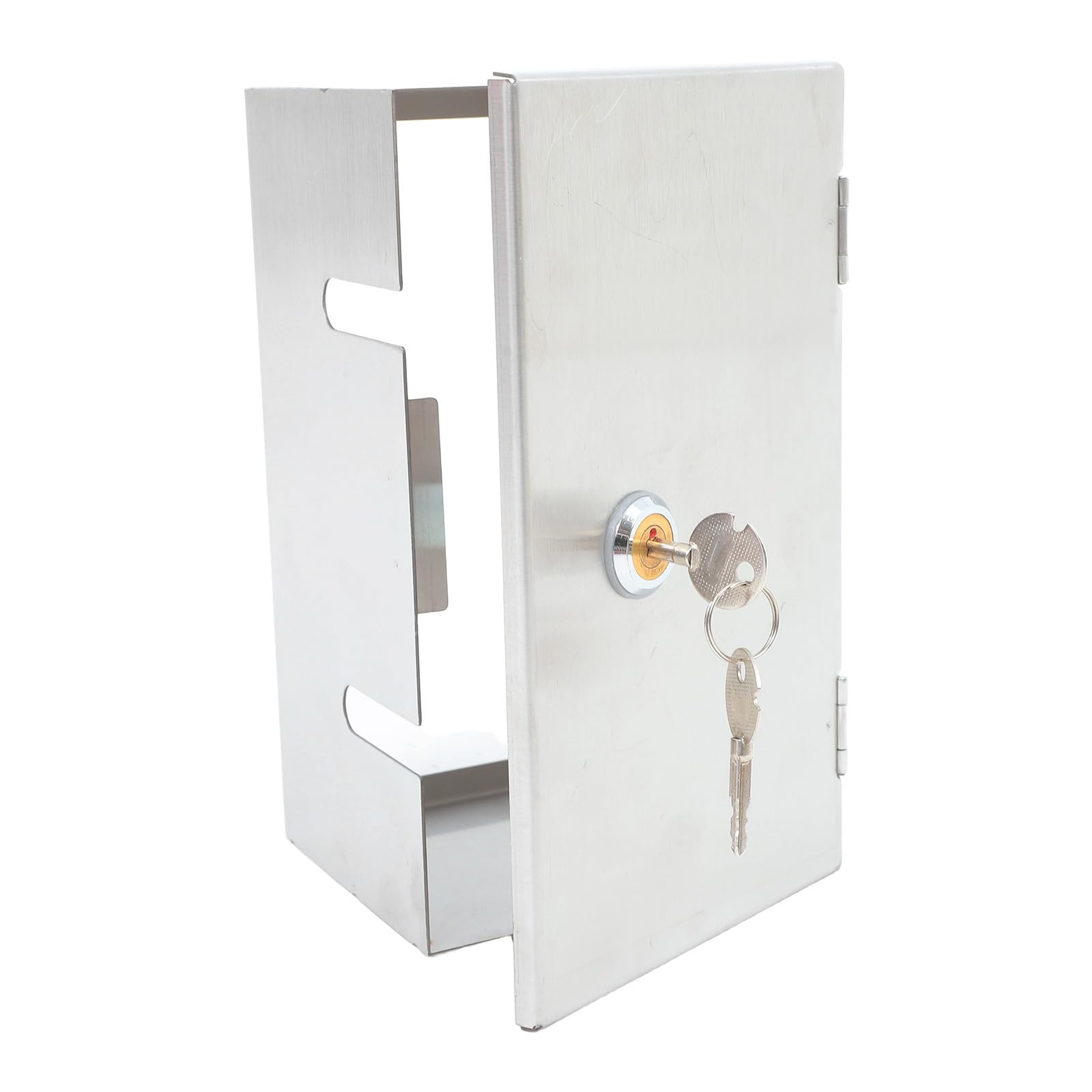 Vaguelly Caja Protectora y Diseño Moderno de Acero Inoxidable para Enchufes Eléctricos Cerradura Segura para Uso en Oficina y Hogar