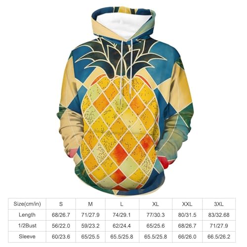 Sweatshirt ananas géométrique pullover idéal pour vos sorties urbaines