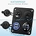 Upgraded Kohree 12V USB Outlet with Individual Switch, 4 in 1 USB C Marine Socket Panel Waterproof Rocker Toggle Switches with QC3.0 USB & Type C PD Port, Cigarette Lighter Socket for RV Marine Boat