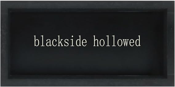 Esur Home Office Desk Black Decor - Inspirational Farmhouse Wooden Box Sign - Everything is Figureoutable