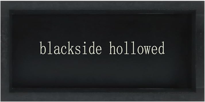 Esur Home Office Desk Black Decor - Inspirational Farmhouse Wooden Box Sign - Everything is Figureoutable