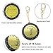QHALEN Golf Score Counter 18 Holes Golf Score Stroke Shot Counter Keeper Round Scoring Tag with Clip Keychain (Gold)