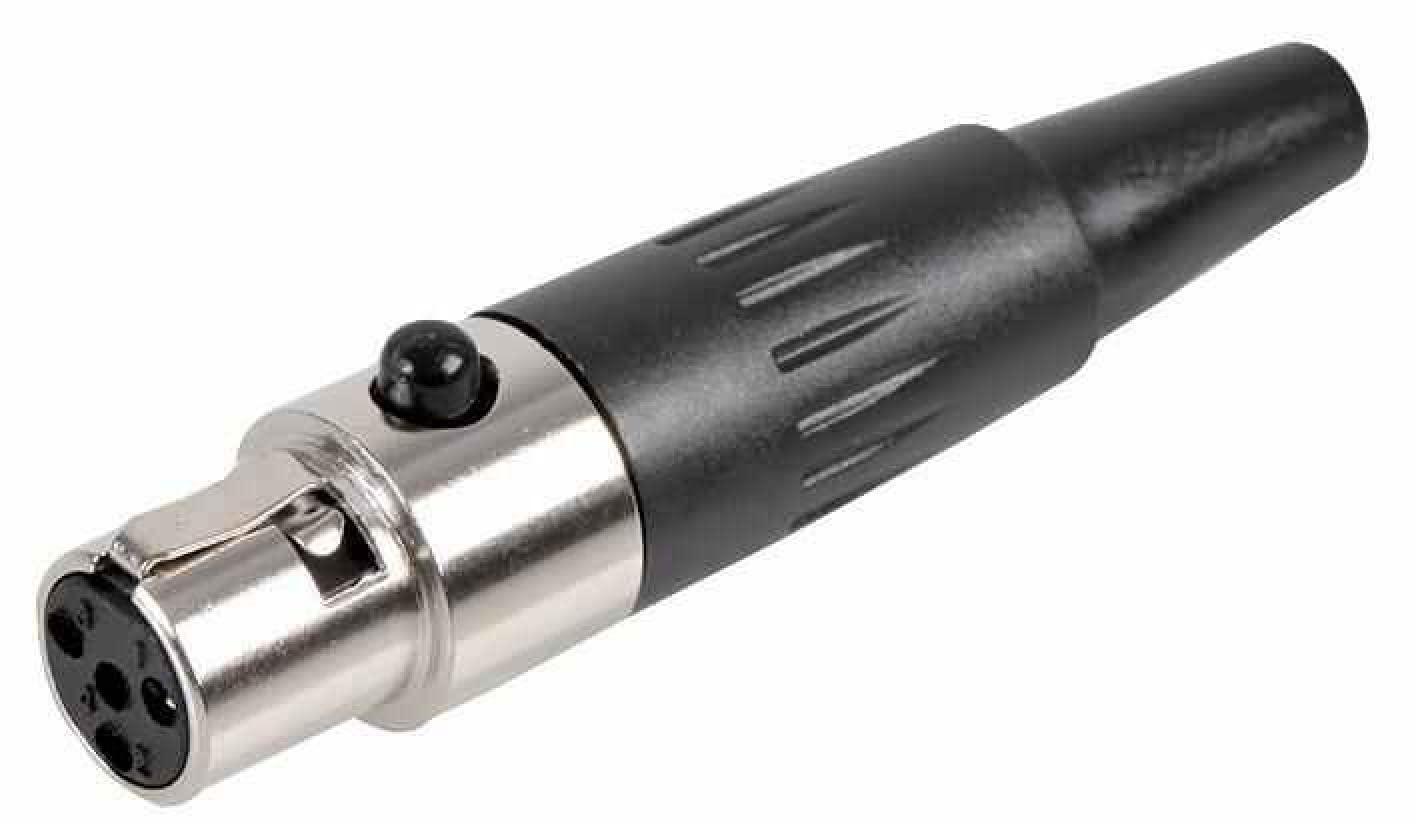 PULSE PLS00218 Mini-XLR Socket, in Line, 4 Pin