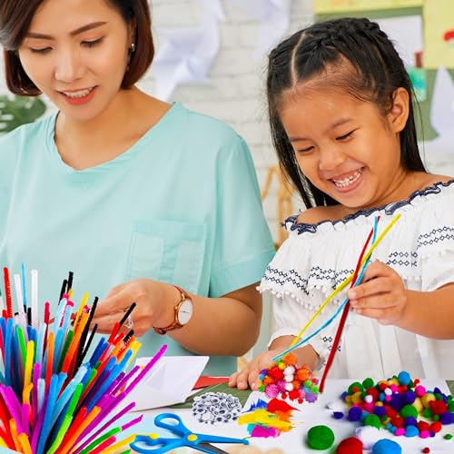Blue Squid 2000Pcs Bastelset Kinder Kunst DIY bastelkoffer, in Aufbewahrungstasche, bastelsachen… – Ansicht 5