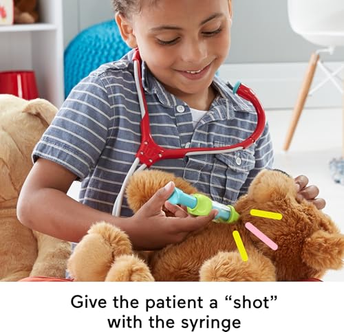 image for Fisher-Price Preschool Pretend Play Medical Kit 7-Piece Doctor Bag Dre