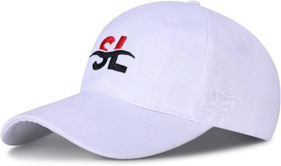 Men and Women Breathable Casual White Cap with Adjustable Strap for Outdoor, Running, Travel Or Daily Look (Pack of 2)