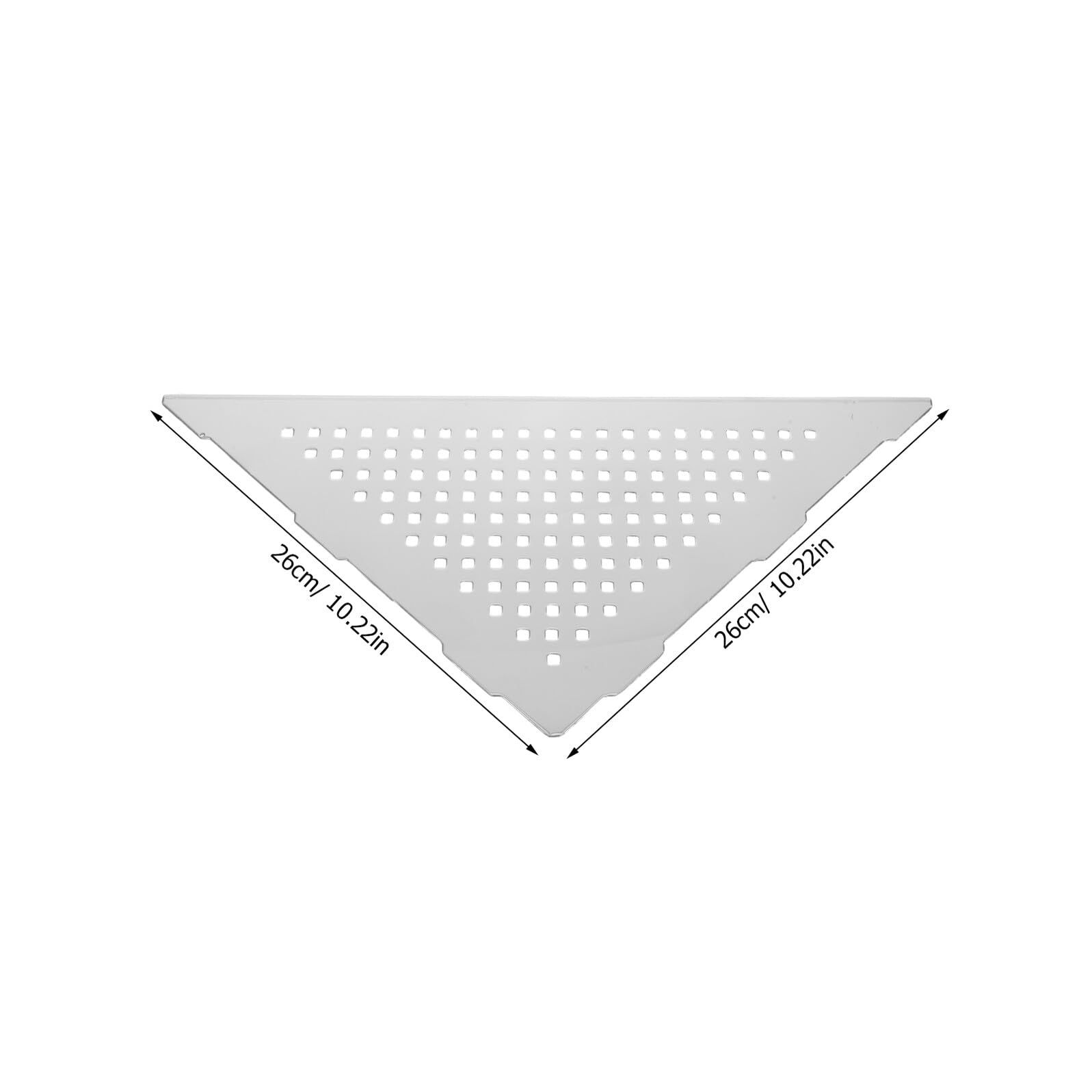 Estante de ducha esquinero de acero inoxidable 304, sin taladro, estante triangular para esquina de ducha y ahorro de espacio