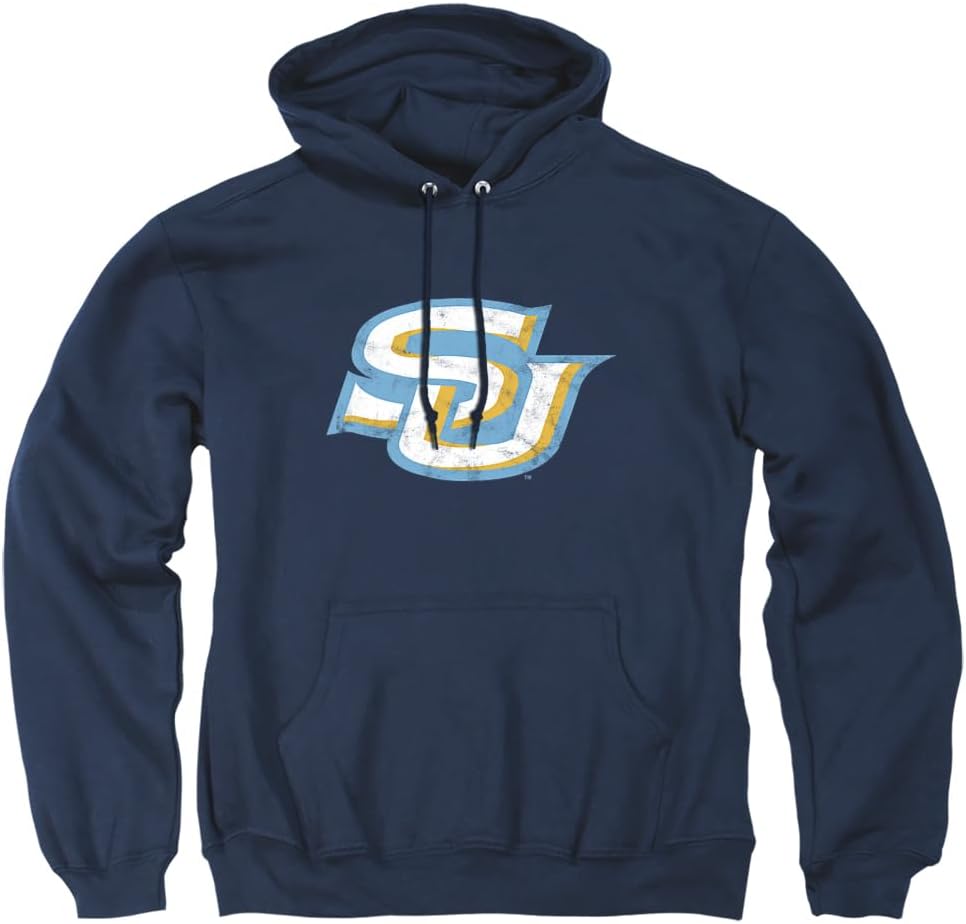 LOGOVISION Official Collegiate Distressed Primary Logo Adult Pullover Hoodie Collection
