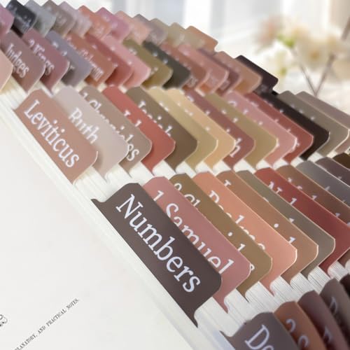 Bible Tabs for Adults Kids, 100 Pcs Large Print Catholic