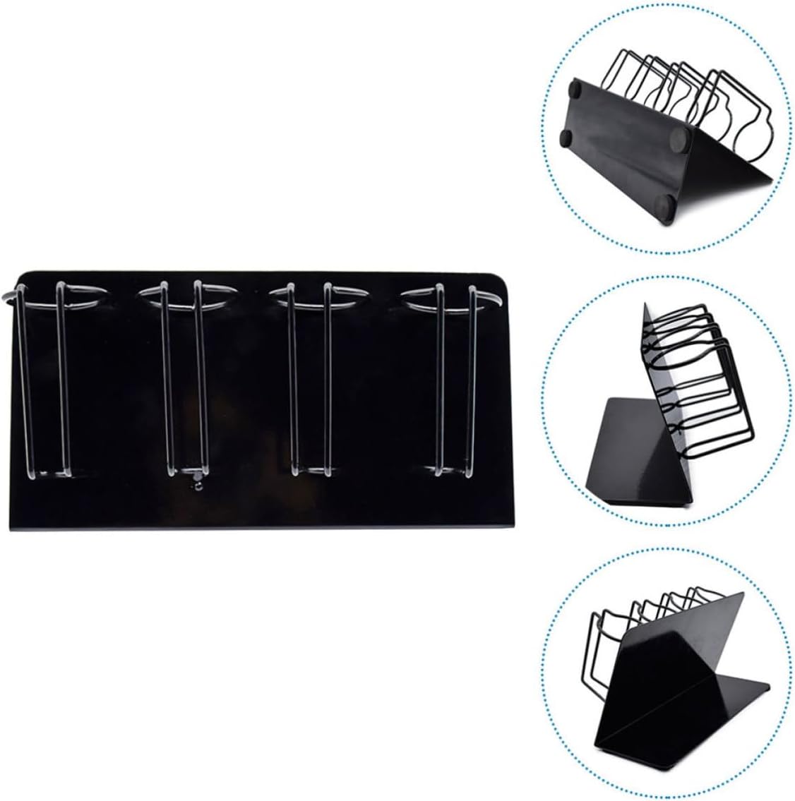FRCOLOR Hair Clipper Holder Rack Stainless Steel for Salon Counter