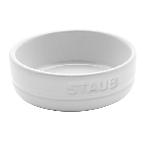 STAUB Ceramic Dinnerware 4-pc Condiment Dish Set - White