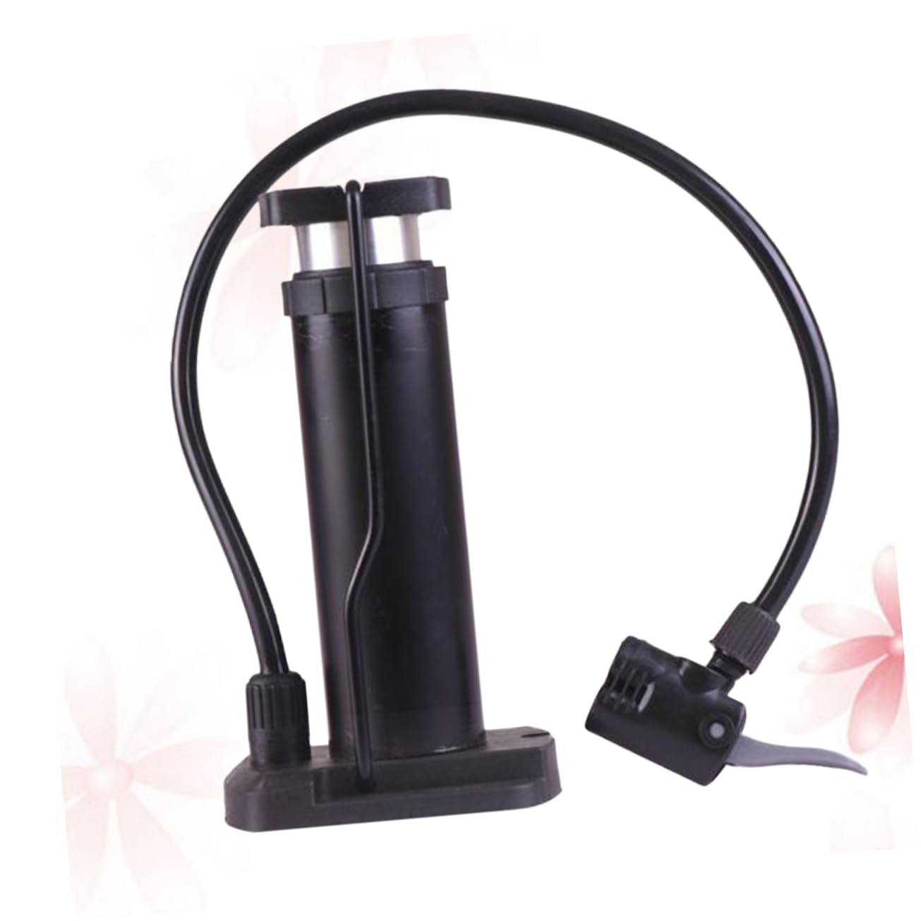 VICASKY 1pc Tire Floor Pump High-Pressure Foot Pump for Portable Inflator Barometer Multi-Purpose Foot Pedal Lightweight Design Black