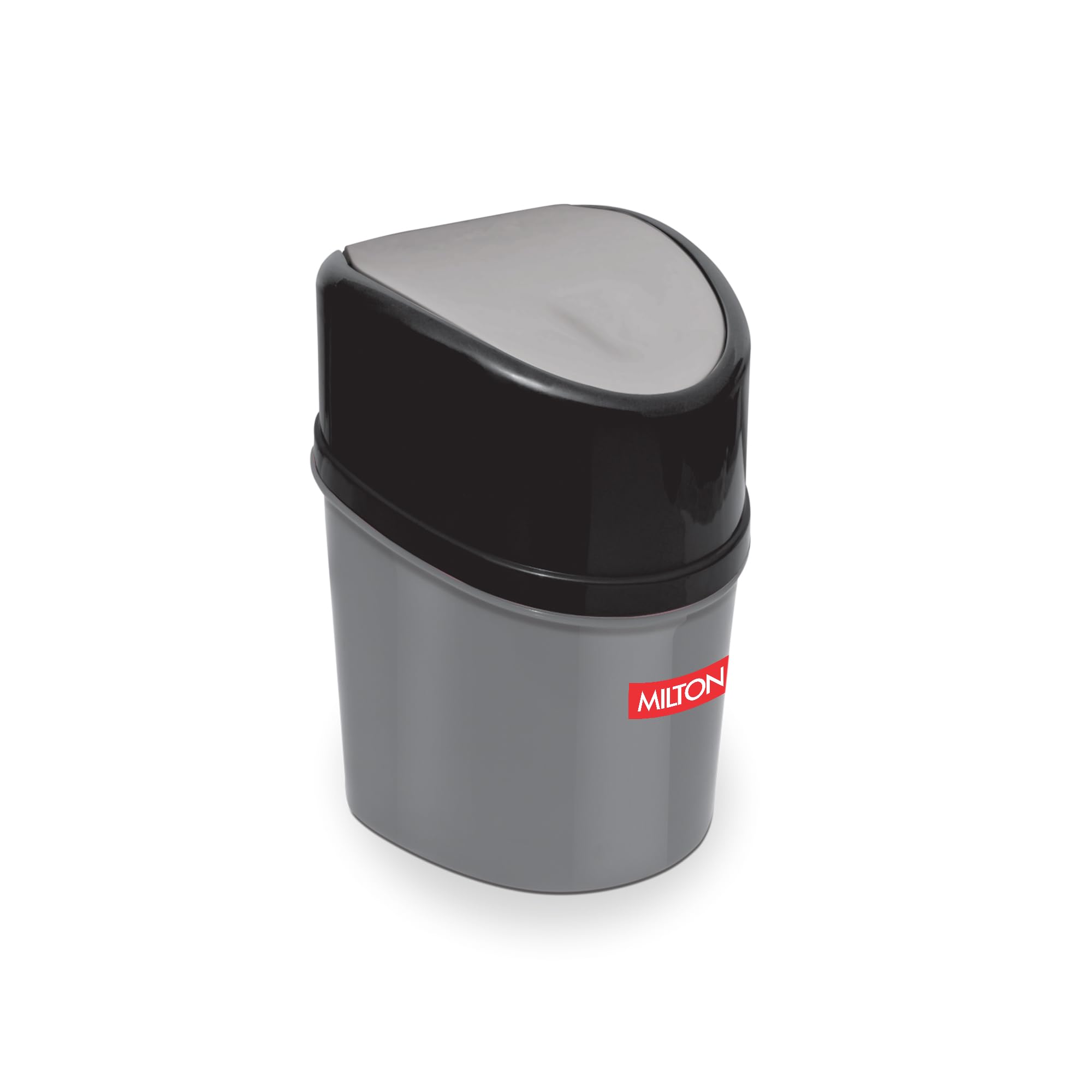 MILTON Elite Waste Container Topbin with Flap Desktop Garbage Basket Home Table Trash Can for Office Home Work Place, Grey, Pack of 1 (B0DGX74Q1Z) Amazon Price History, Amazon Price Tracker