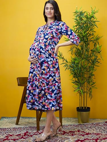 Image of AV2 Women's Rayon Relaxed Fit A Line Maternity Wear