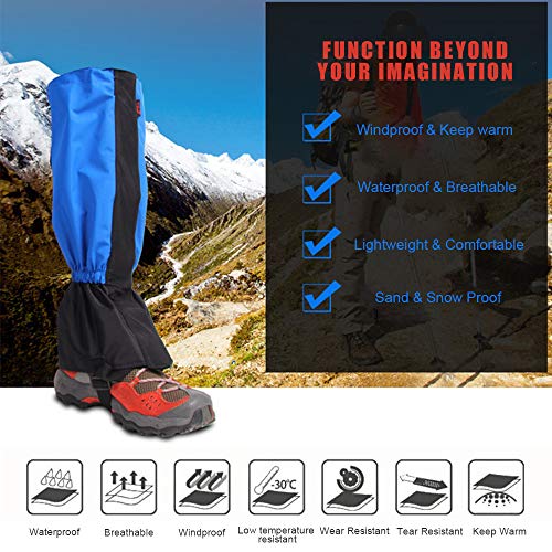 Polainas de perna, Romacci Perna Polainas Perna alta Bota Capa para sapato À prova d'água respiráve