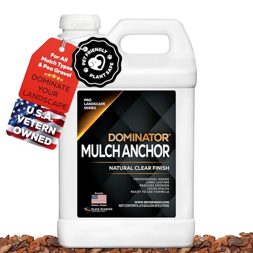 Dominator Mulch Anchor 2 5 Gallons Mulch Glue And Pea Gravel
