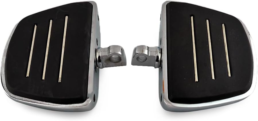 Boldness Motorcycle Footpegs, Foot Peg Front Pegs Footrests Mini Footboards Fits for Harley Electra Glide Softail Dyna Chopper Sportster 883 (Chrome)