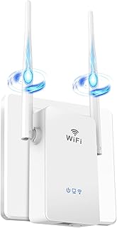 WiFi Extender Signal Booster for Home - 2023 Release Up to 5000 sq.ft Coverage - Long Range Wireless Internet Repeater WiFi Booster and Signal Amplifier with Ethernet Port - WPS 1 Tap Setup