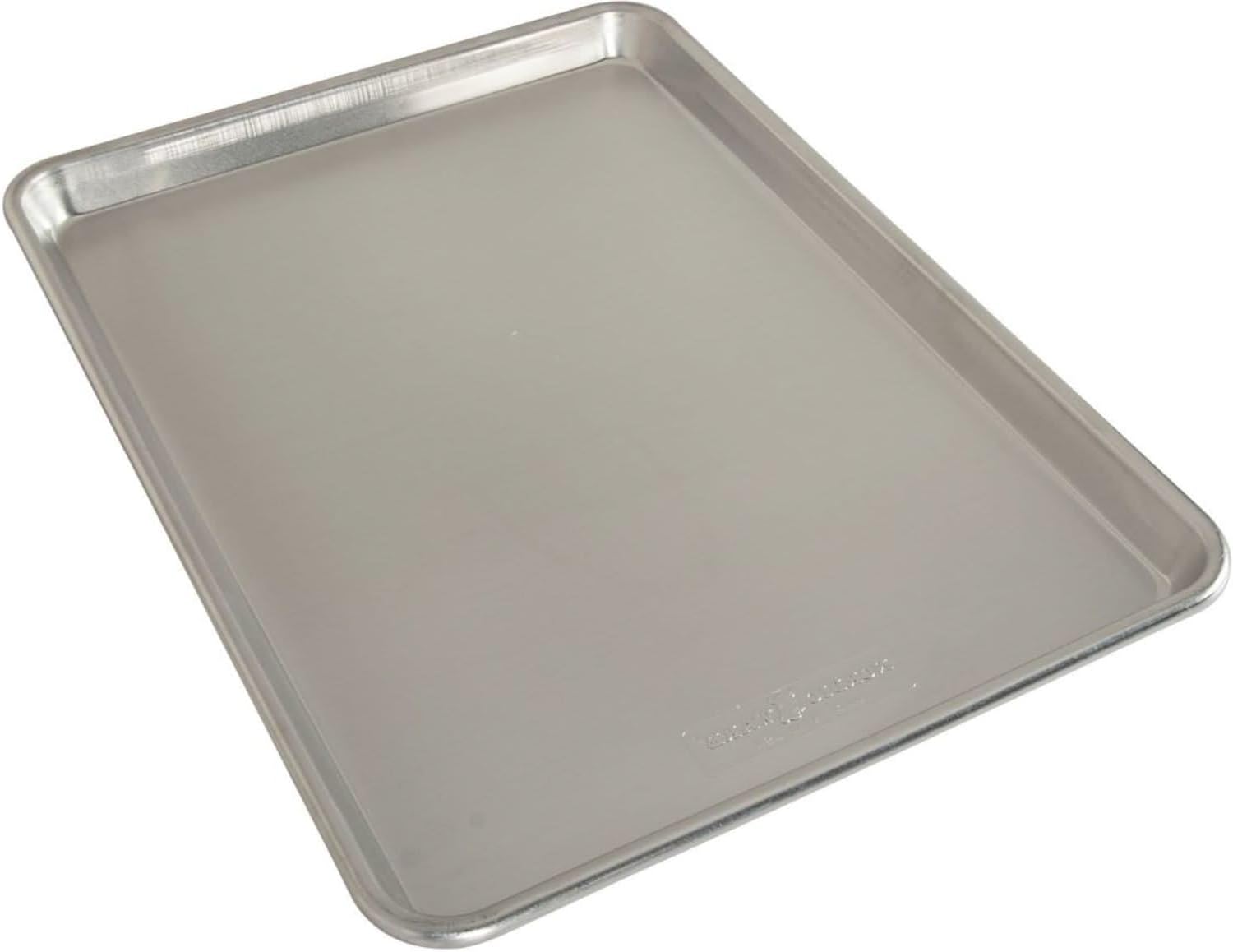 Naturals Baker's Half Sheet Pan, Aluminium Baking Sheet with Superior Heat Conductivity, Premium Bakeware Made in The USA, Silver
