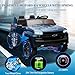 Hetoy 24V 2-Seater Truck Licensed Chevrolet Silverado Ride On Car Toy w/Parent Remote Control,4xSpring Suspension, 3 Speeds, Wireless Music, MP3 Player, Electric Vehicle Car for Kids, Blue