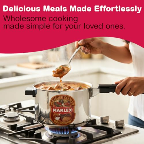 Image of MARLEX Regular Premium Outer Lid Aluminium Pressure Cooker (2 Liters) With 2 year warranty