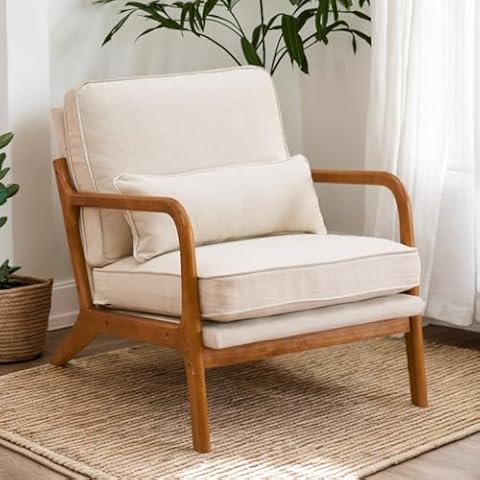 Karl home Accent Chair with Pillow Cover
