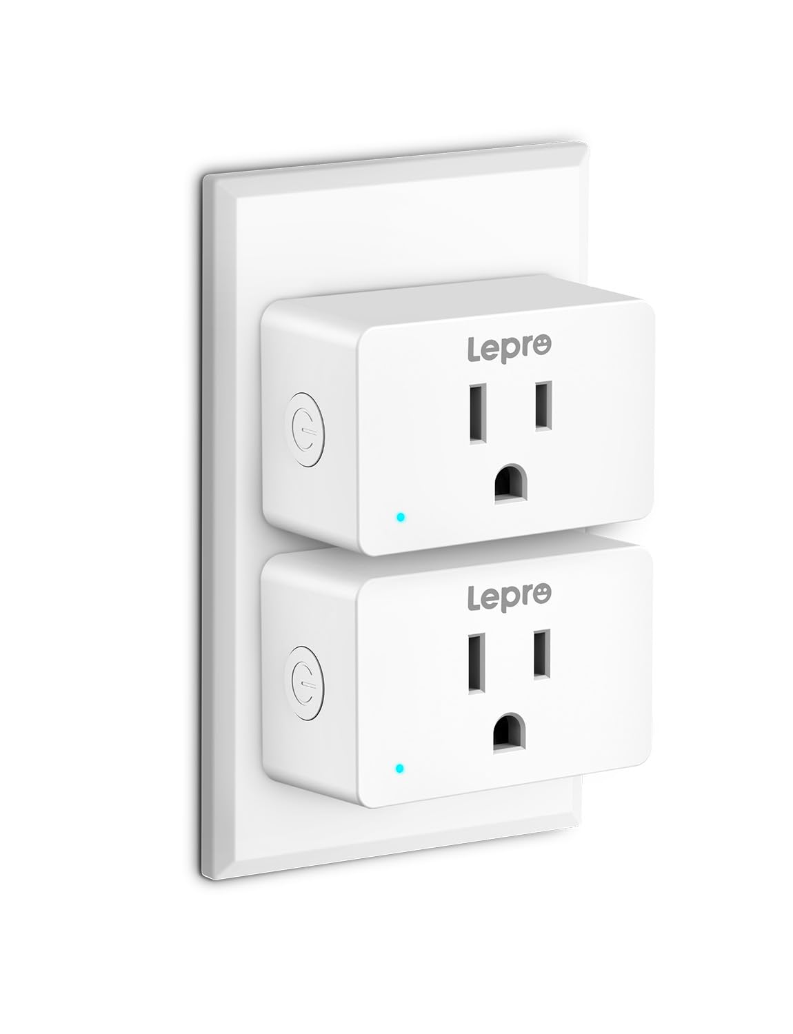 Lepro Smart Plug Mini 15A, Smart Home Wi-Fi Outlet Works with Alexa & Google Home, Schedule & Timer, Group Control, 2.4GHz WiFi Only, No Hub Required, ETL & FCC Certified, 2 Packs