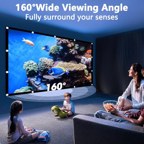 Pantalla de proyección plegable 120 pulgadas 4K HD 16:9 miniatura 2
