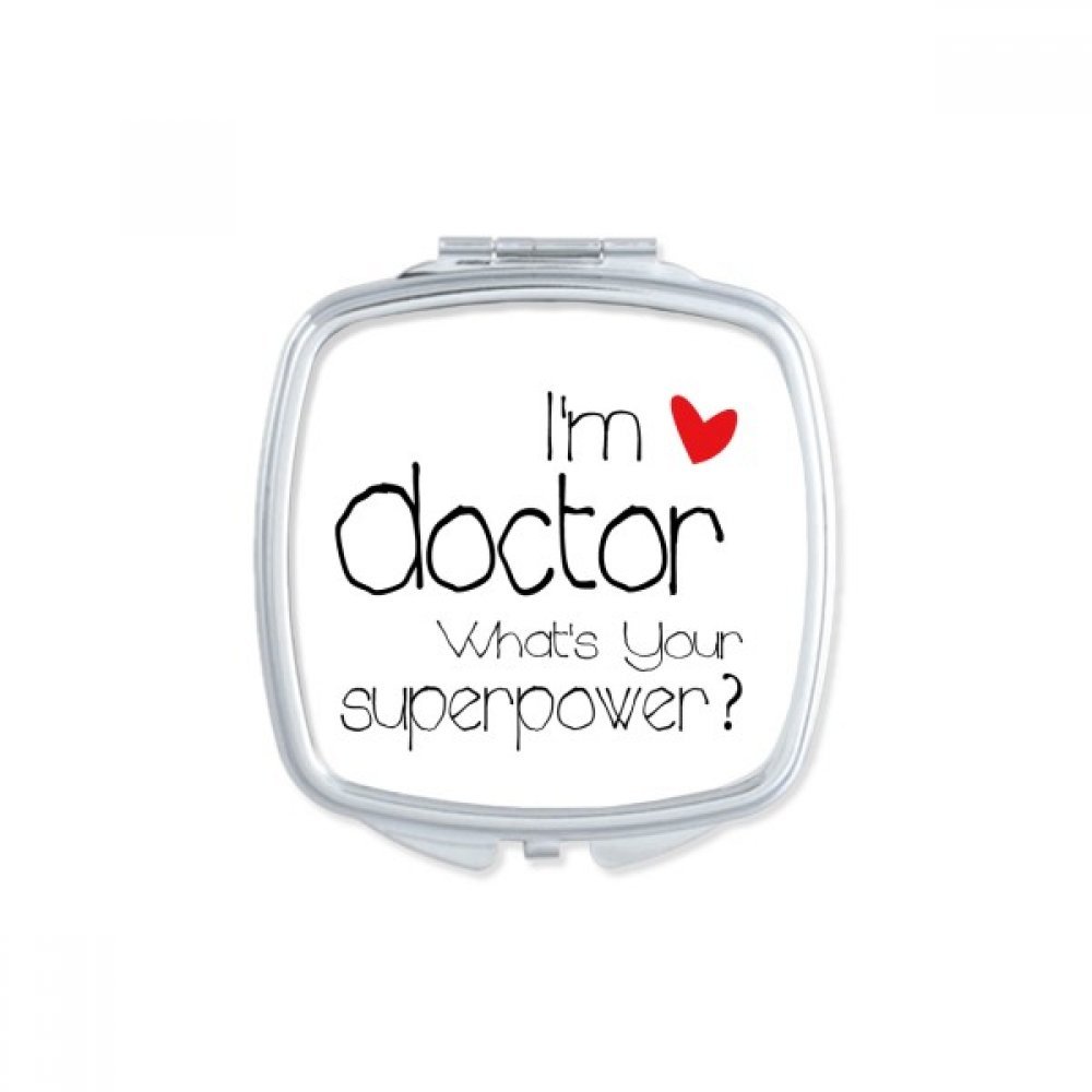 Miroir de poche docteur mignon et petit miroir maquillage compact
