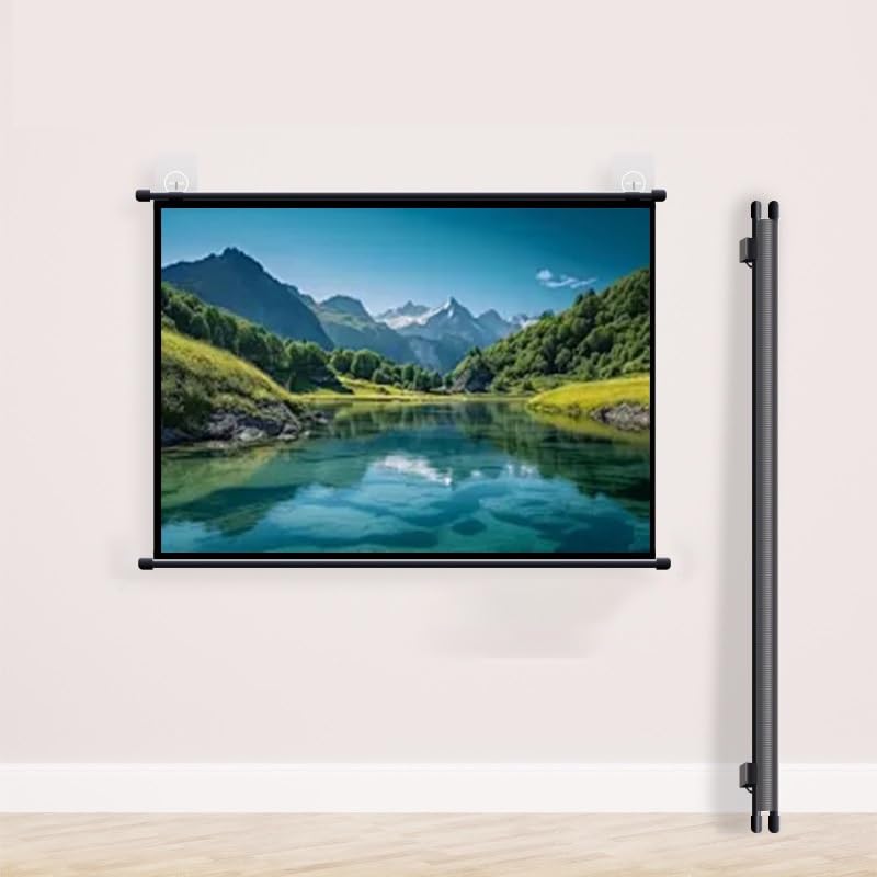Pantalla Manual Proyector 72in 16:9 HD 4K para Cine en Casa