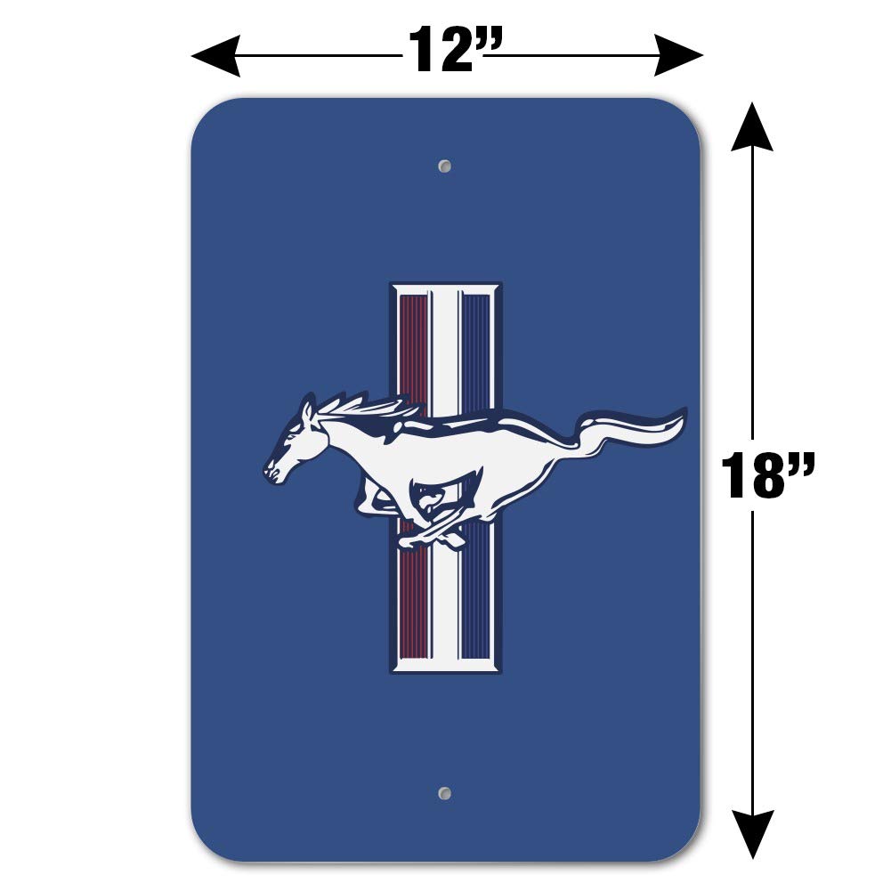 Amazon.com: GRAPHICS & MORE Ford Mustang Logo Home Business Office