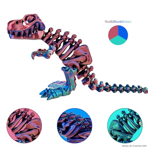 Image of Chitu Systems Conjure Silk Tri-Color PLA, 1.75mm Christmas Silk Red Blue Green 3D Printing Filament, Using Reusable Spool Compatible with Bambu Lab Refill Filament, 1KG /2.2lb