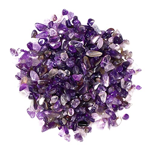 PRETYZOOM 200g Amethyst Gravel for Aquarium Decorative Gravel Irregular Landscape Accessories Fish Tank Stone Ornament