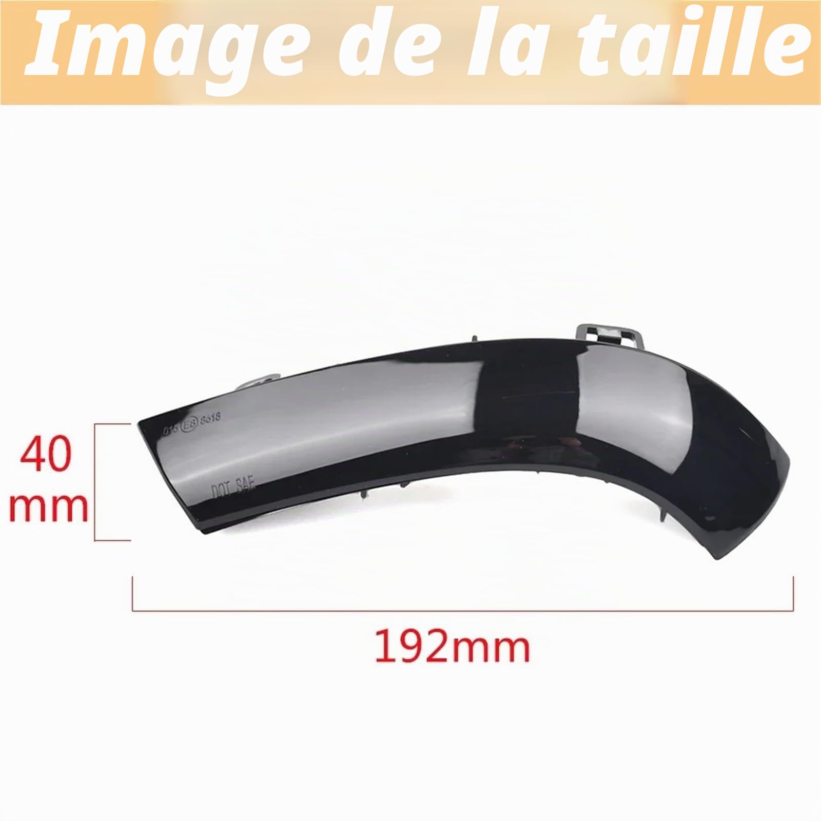 Indicateur de clignotant LED Dynamique Noir pour VW, Seat Golf 5, Jetta MK5, Passat B5.5 B6, EOS, Seat Retroviseur Exterieur 12V
