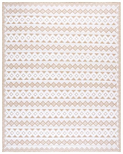 SAFAVIEH Tapete Lavable Outdoor 8 x 10 Natural Ivory miniatura 2